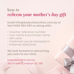 bodyvision "mother's day" gift voucher - SAVE 10% OFF