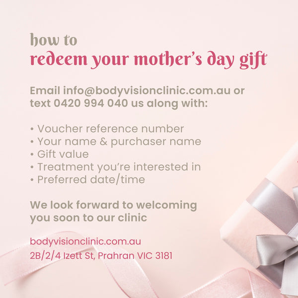 bodyvision "mother's day" gift voucher - SAVE 10% OFF